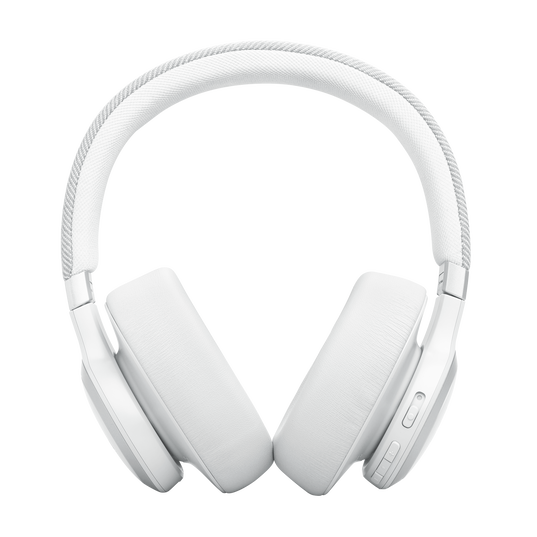 JBL Live 770NC - White - Wireless Over-Ear Headphones with True Adaptive Noise Cancelling - Back